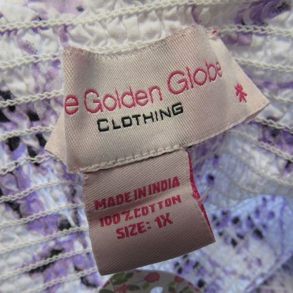 The Golden Globe Clothing Cotton Smocked Maxi Dress 1X - Picture 5 of 10